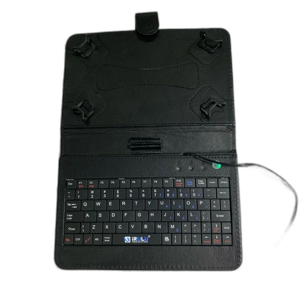Irulu (7”-8”) Micro USB Keyboard Case with Stand.